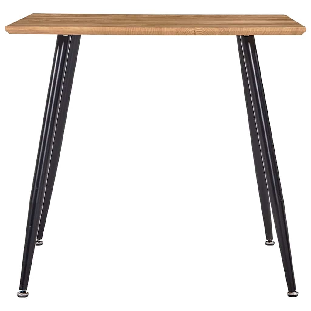 Tavolo da Pranzo Rovere e Nero 80,5x80,5x73 cm in MDF vidaXL
