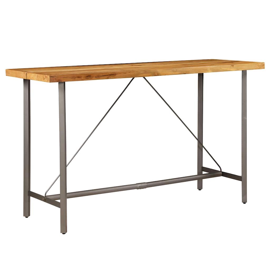 Tavolo da Bar in Teak Massello Rigenerato 180x70x107 cm vidaXL