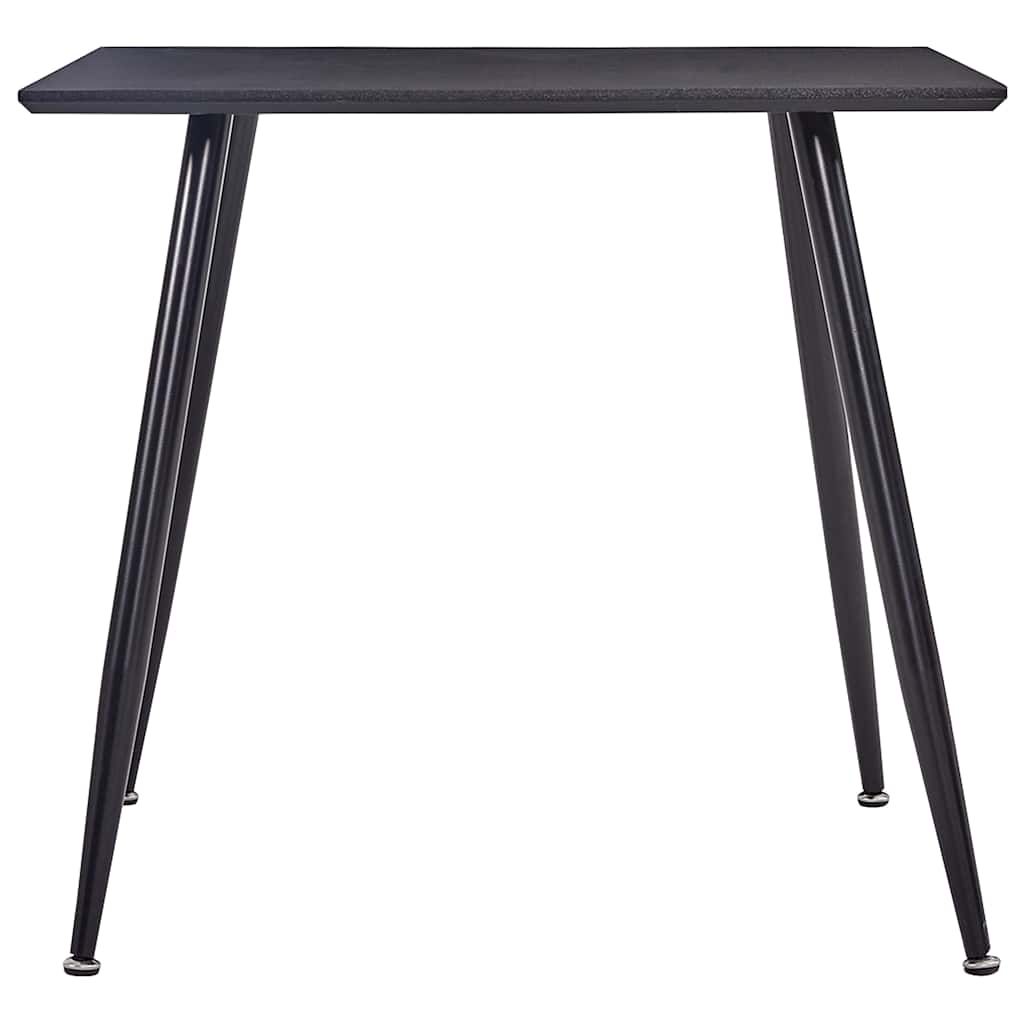 Tavolo da Pranzo Nero 80,5x80,5x73 cm in MDF vidaXL