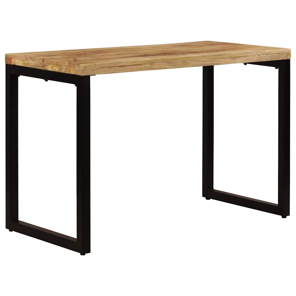 Tavolo da Pranzo 115x55x76 cm Legno Massello di Mango e Acciaio vidaXL