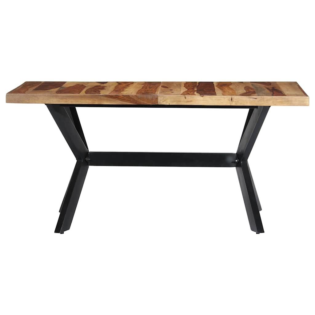 Tavolo da Pranzo 160x80x75 cm in Legno Massello di Acacia vidaXL