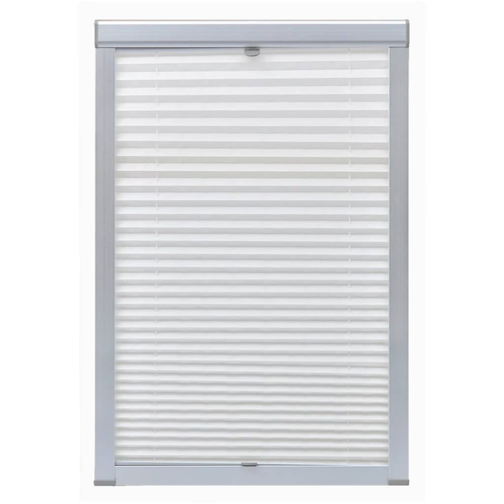 Tenda Plissettata Oscurante Bianca C02 vidaXL
