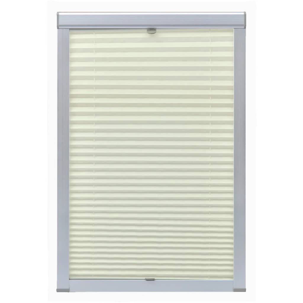 Tenda Plissettata Oscurante Crema 206 vidaXL