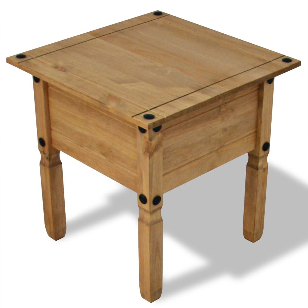 Tavolino in Legno di Pino Messicano Corona Range 53,5x53,5x55cm vidaXL