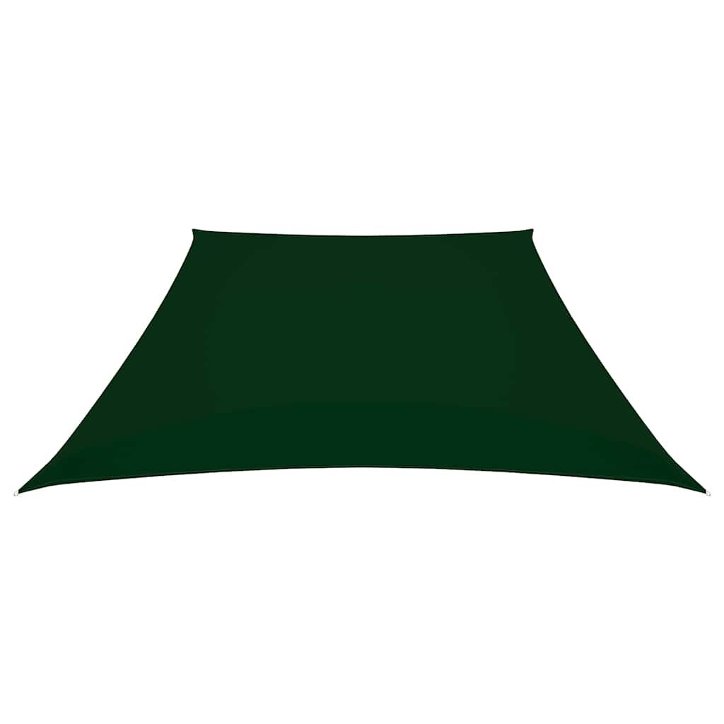 Parasole a Vela in Tela Oxford a Trapezio 3/5x4 m Verde Scuro vidaXL