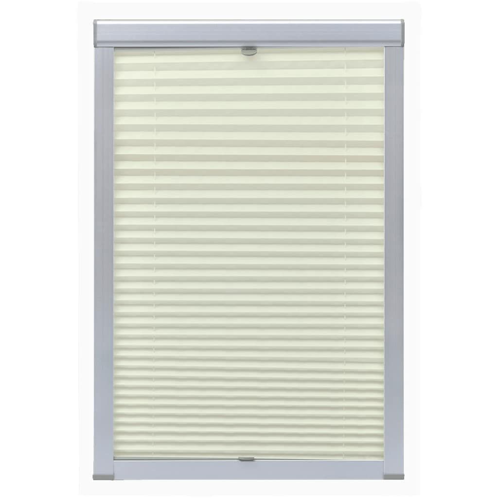 Tenda Plissettata Oscurante Crema U08/808 vidaXL