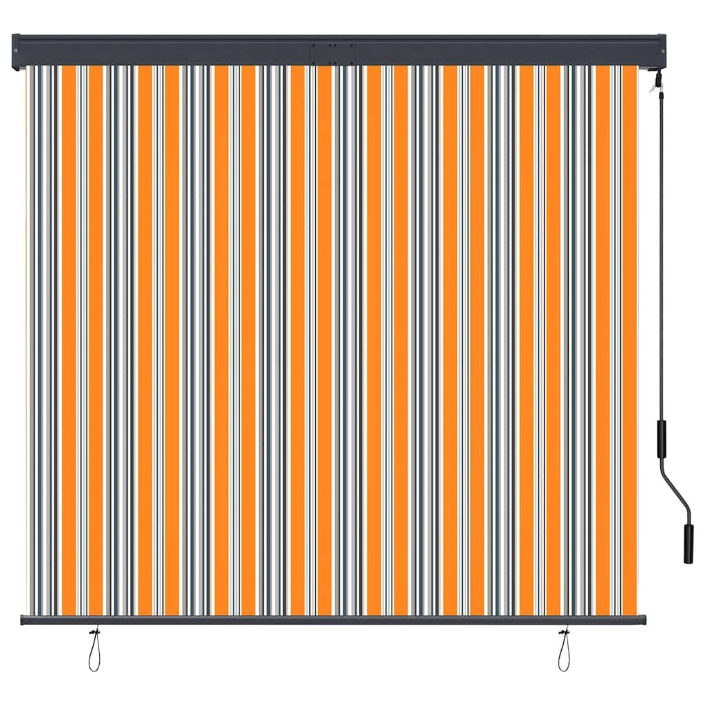 Tenda a Rullo per Esterni 160x250 cm Blu e Gialla vidaXL