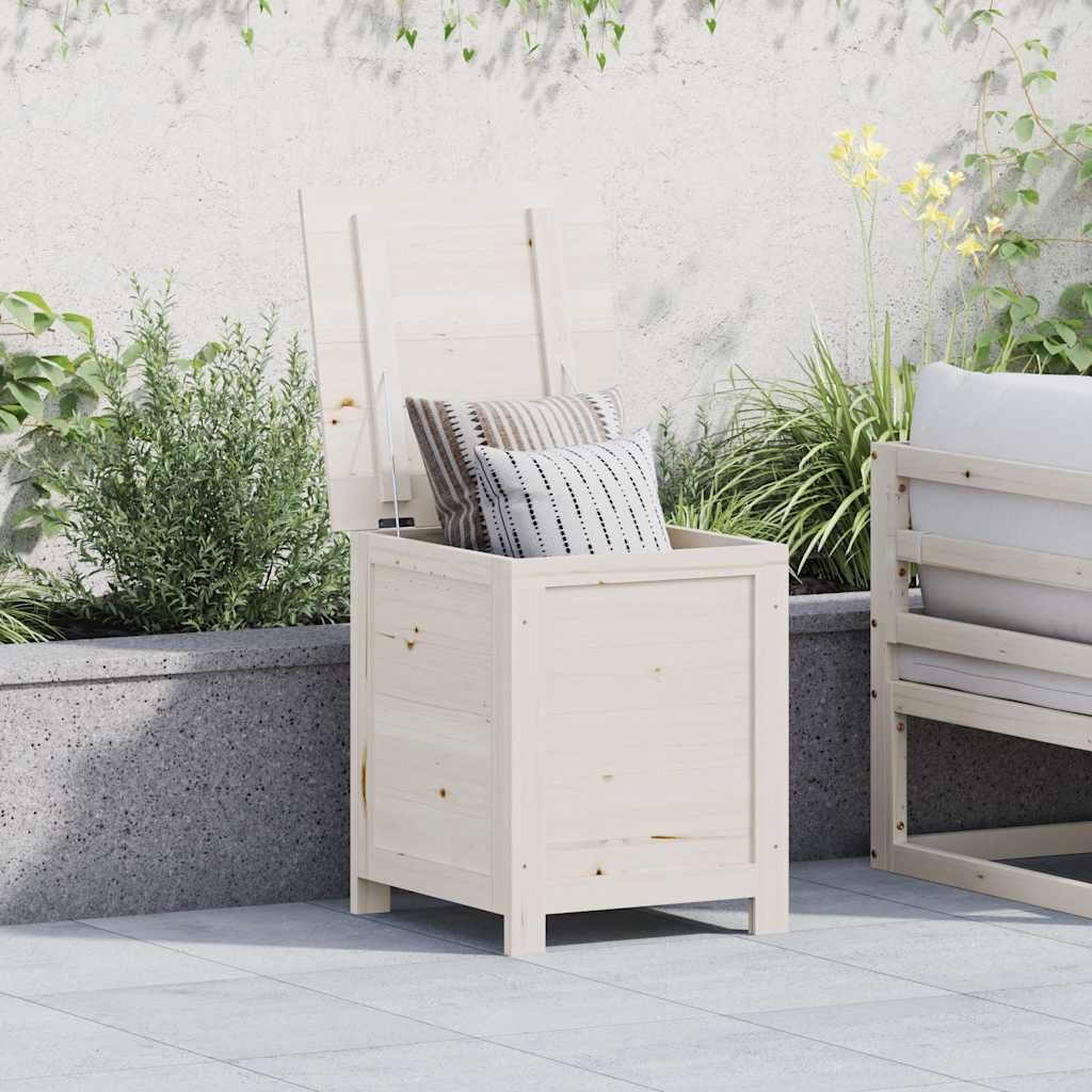 Scatola Cuscini Esterno Bianco 50x50x56 cm Legno Massello Abete vidaXL