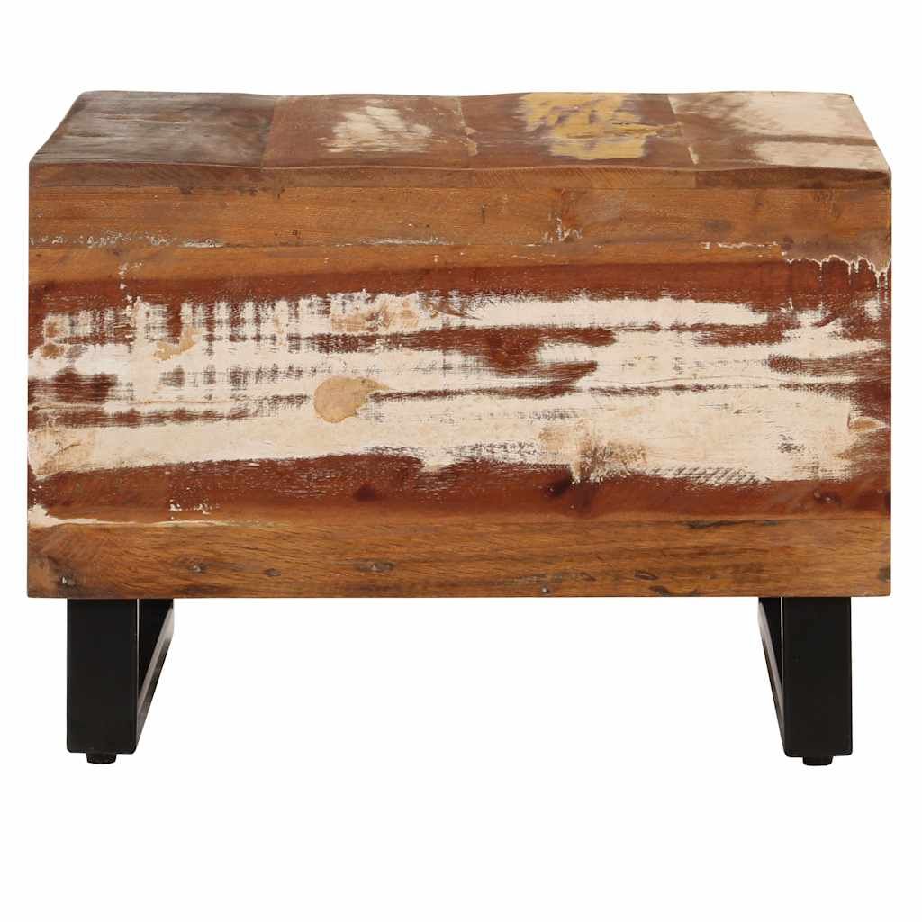 Tavolino da Caffè 50x50x35 cm Legno Massello di Recupero vidaXL