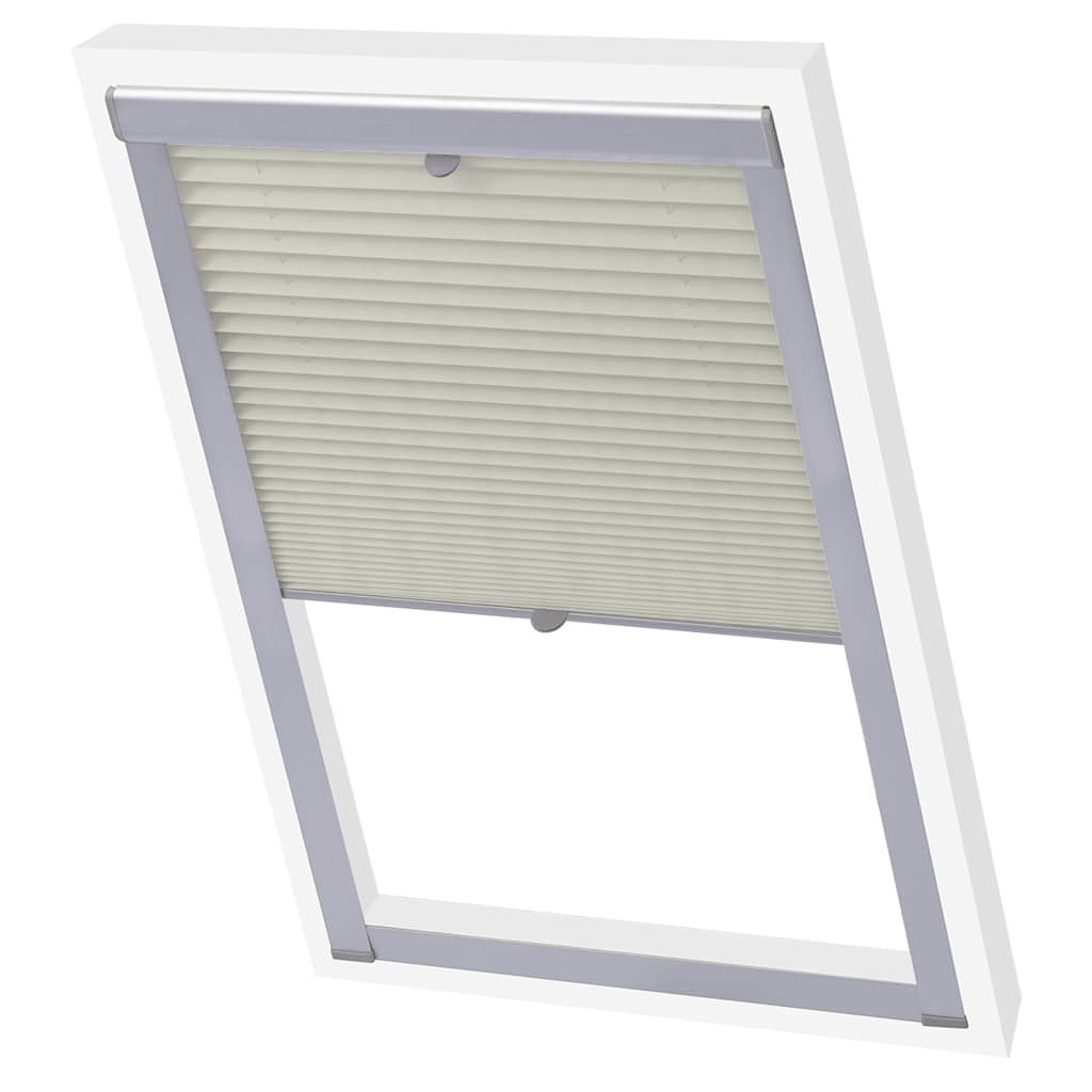 Tenda Plissettata Oscurante Crema PK08 vidaXL