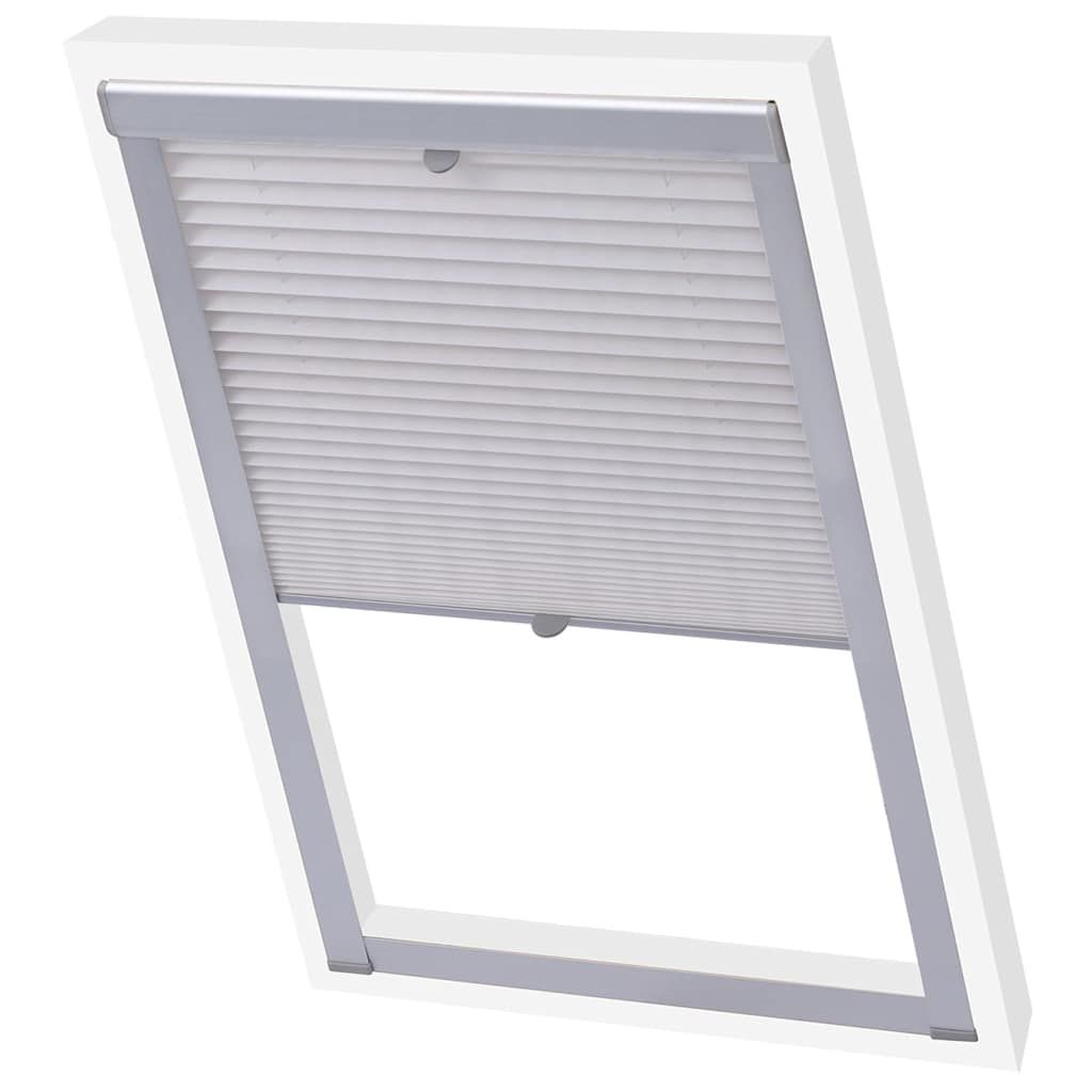 Tenda Plissettata Oscurante Bianca MK06 vidaXL