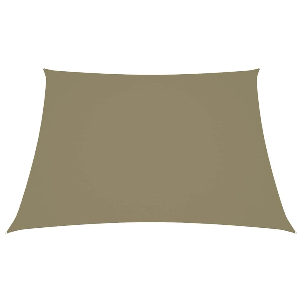Parasole a Vela in Tela Oxford a Trapezio 3/4x3 m Beige vidaXL