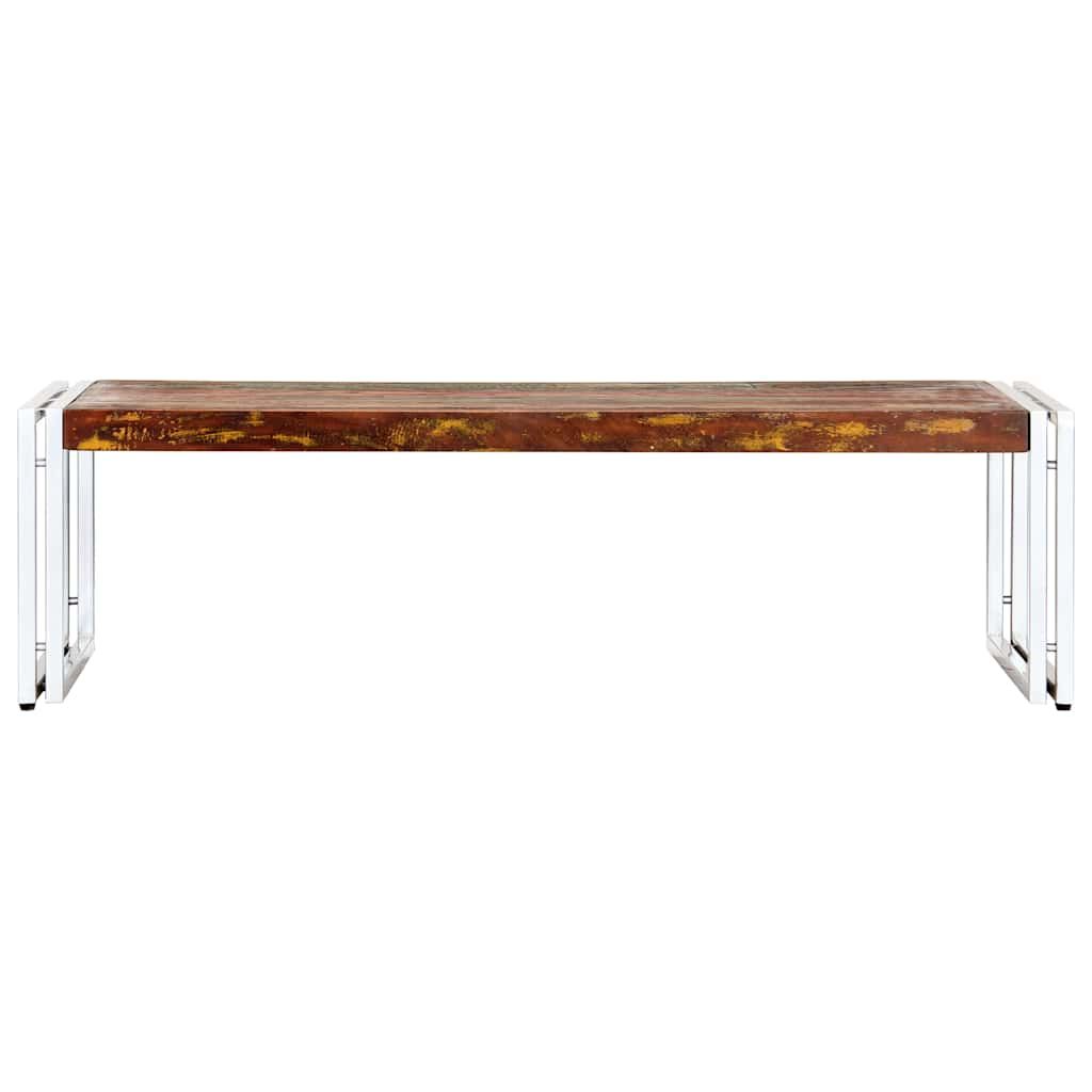 Tavolino da Salotto 120x60x35 cm in Legno Massello di Recupero vidaXL