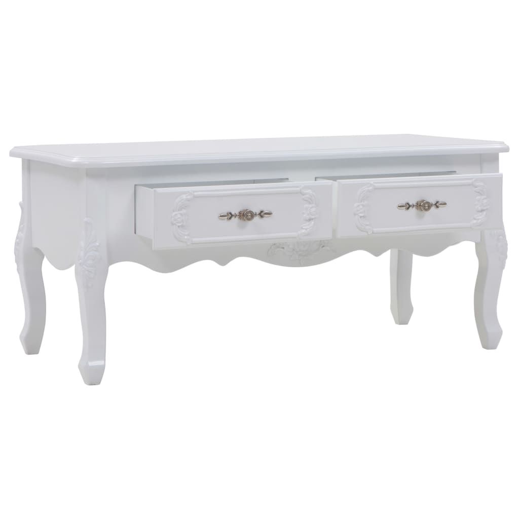 Tavolino da Salotto 100x50x46 cm Bianco vidaXL