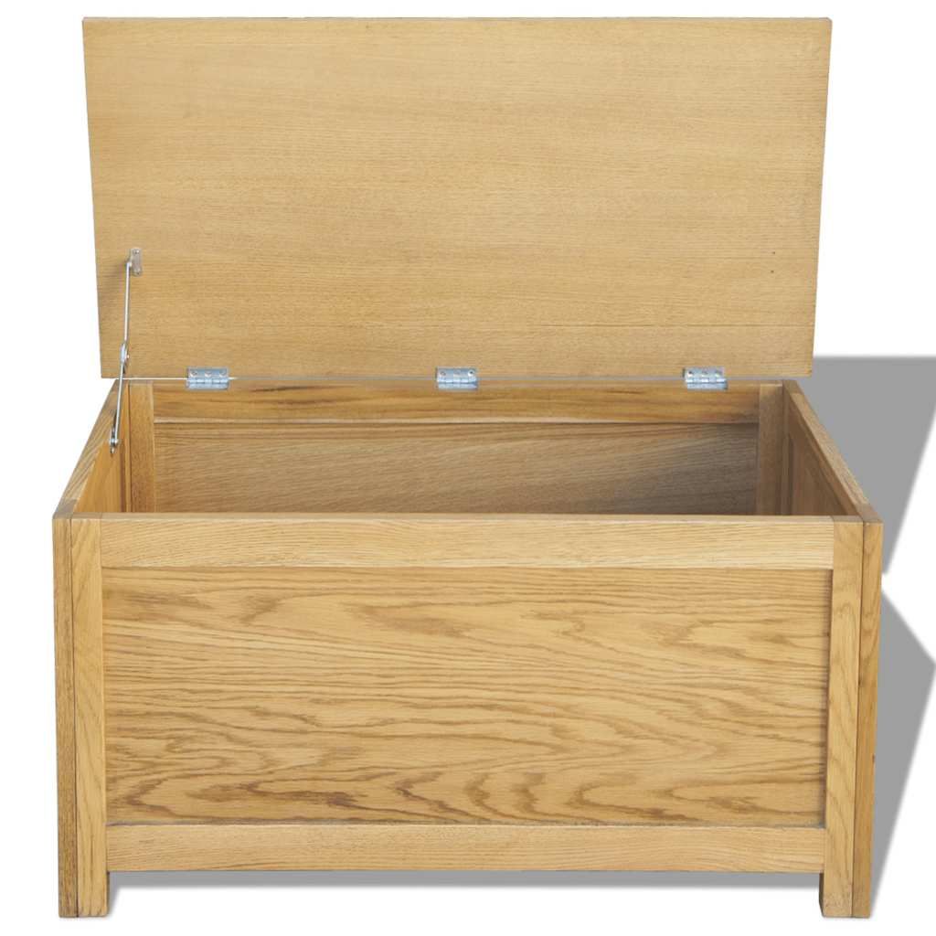 Scatola Portaoggetti 90x45x45 cm in Massello di Rovere vidaXL