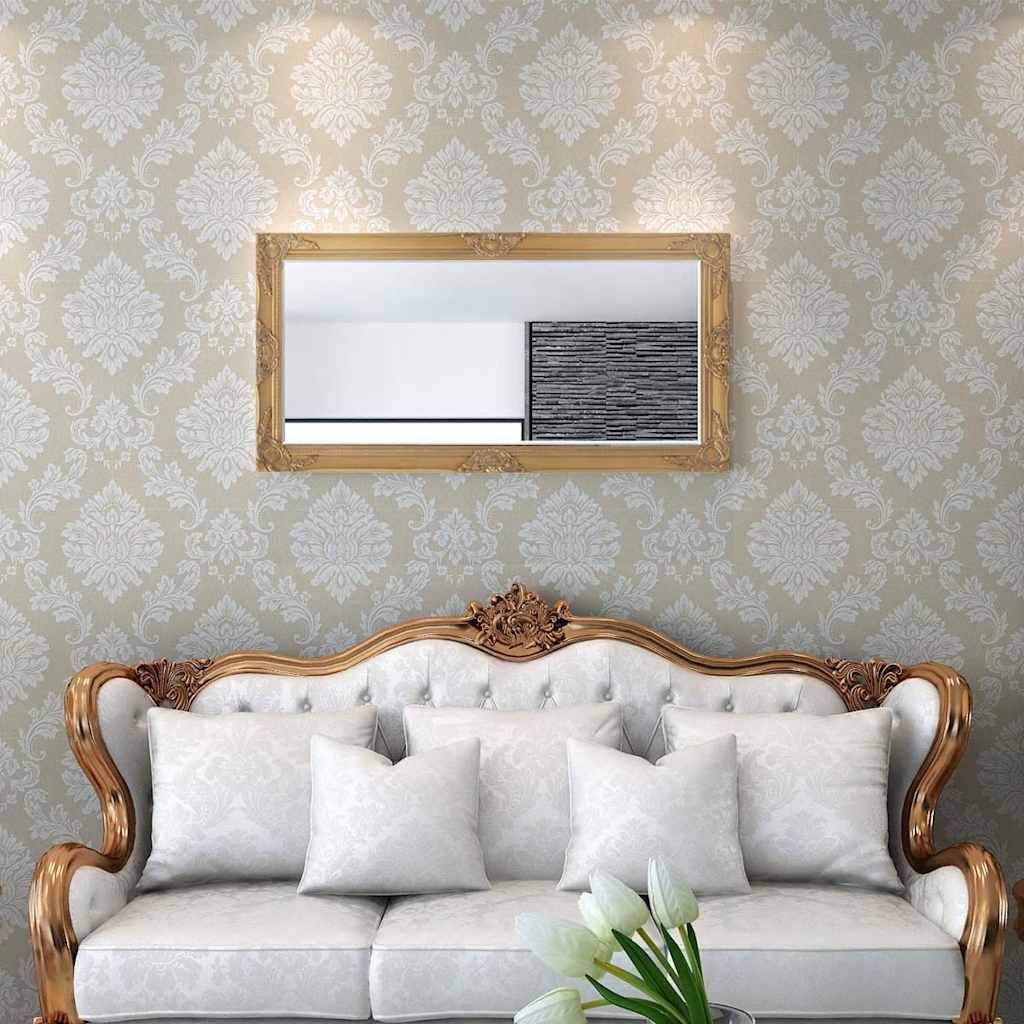 Specchio da Parete Stile Barocco 120x60 cm Oro vidaXL