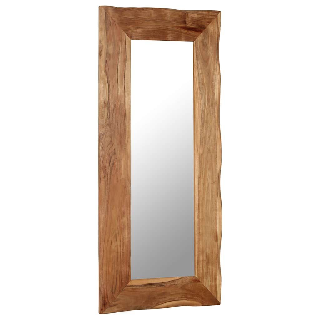 Specchio Cosmetico in Legno Massello di Acacia 50x110 cm vidaXL