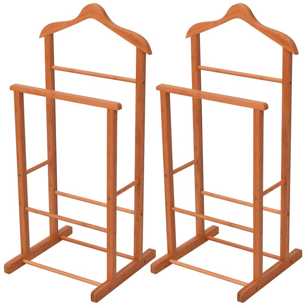 Stand per Vestiti 2 pz Marrone 46 x 40 x 95 cm Bambù vidaXL