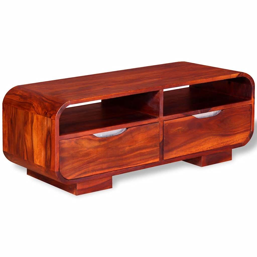 Tavolino da Salotto in Legno Massello di Acacia 90x40x35 cm vidaXL