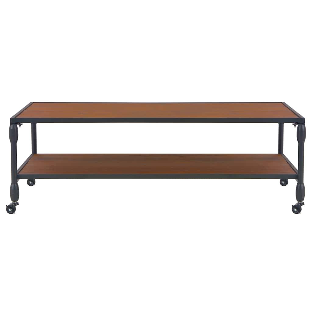 Tavolino da Salotto con Mensola 120x60x40 cm in Legno di Abete vidaXL