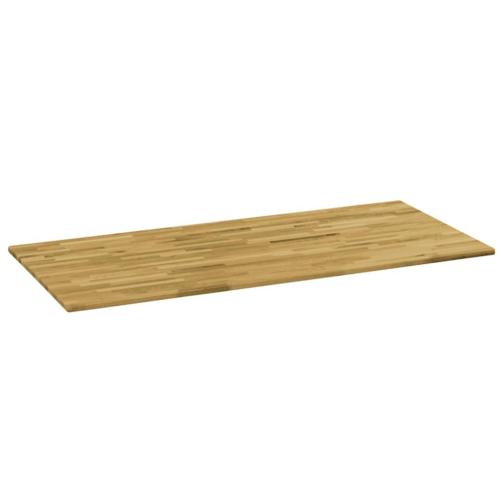 Piano del Tavolo Massello di Rovere Rettangolare 23mm 140x60 cm vidaXL