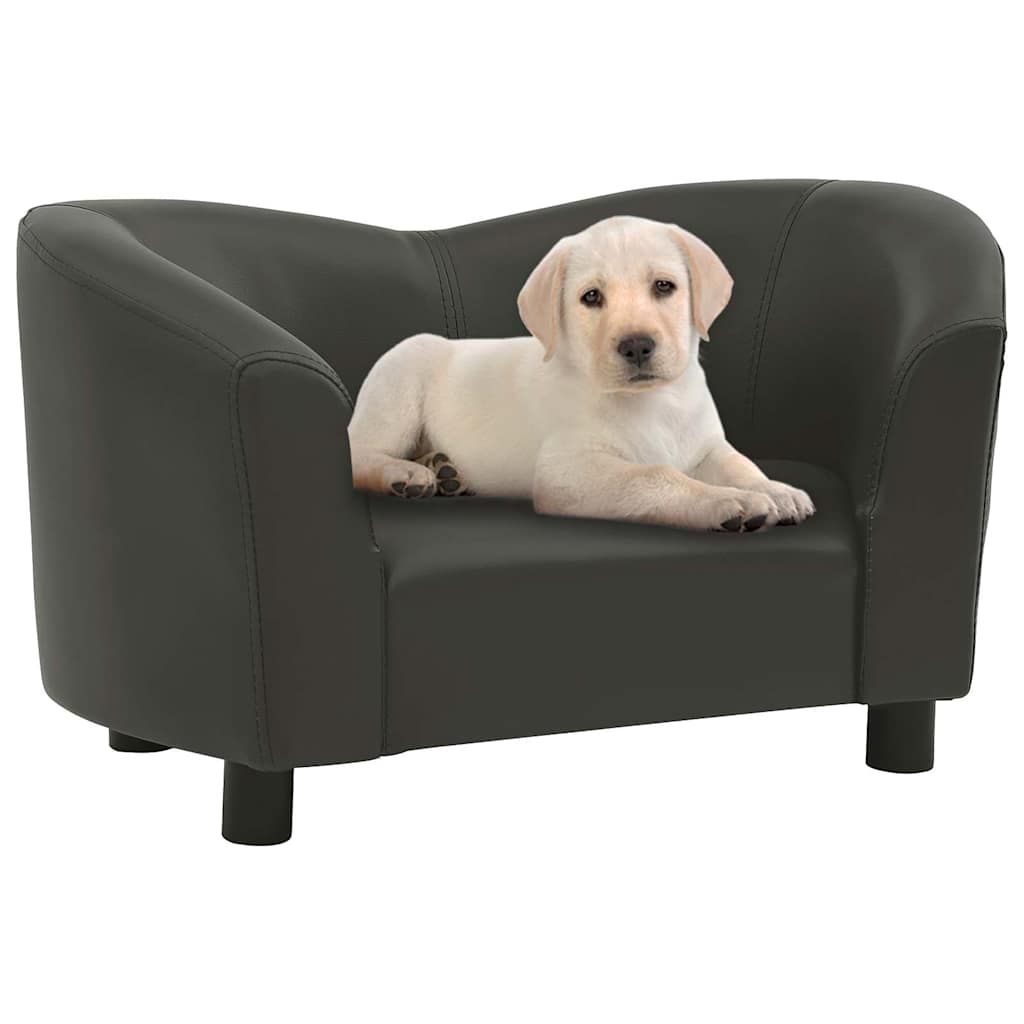 Divano per Cani Grigio Scuro 67x41x39 cm in Similpelle vidaXL