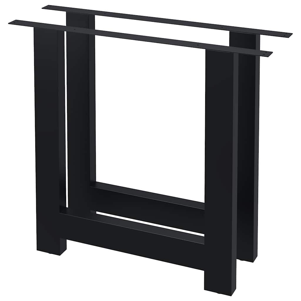Gambe per Tavolo da Pranzo 2 pz a Forma di H 80x72 cm vidaXL