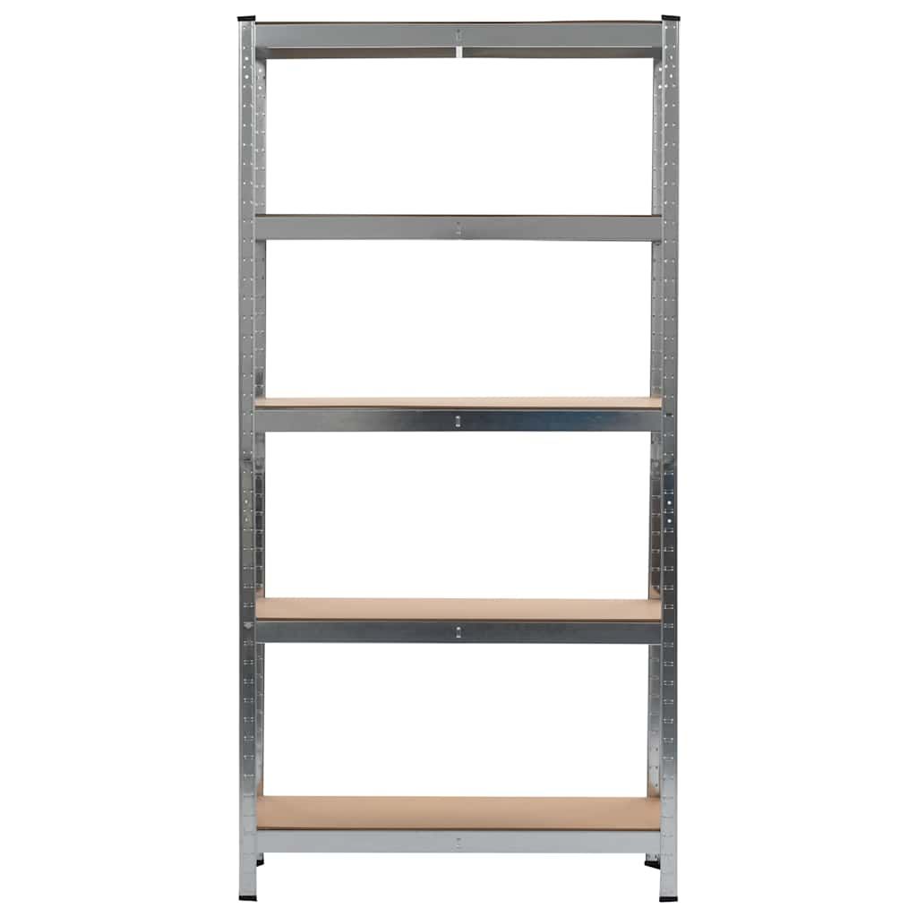 Scaffale Argento 90x30x180 cm Acciaio e MDF vidaXL