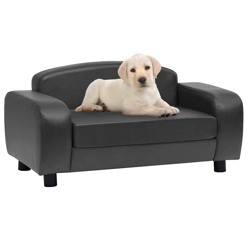 Divano per Cani Grigio Scuro 80x50x40 cm in Similpelle vidaXL