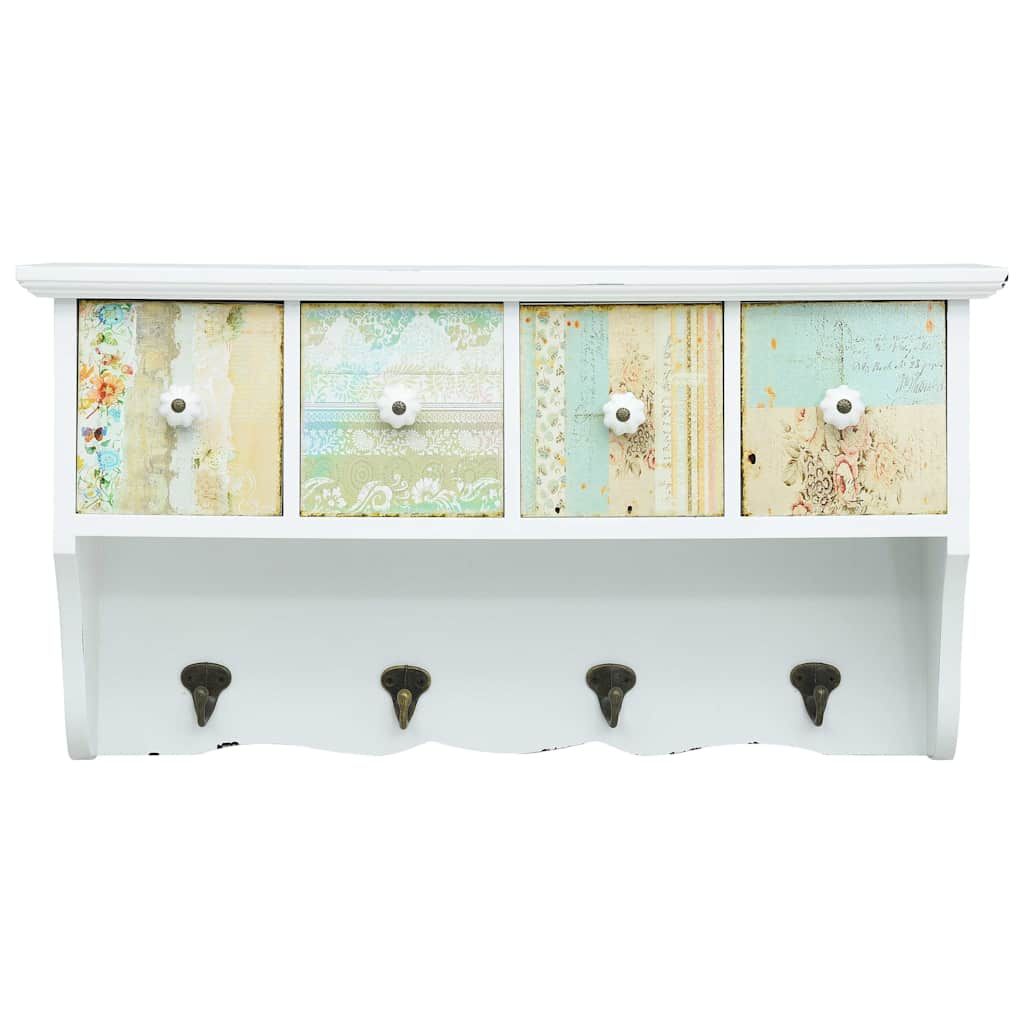 Appendiabiti a Muro Bianco 56x17x30 cm in MDF vidaXL