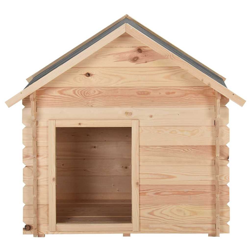 Cuccia per Cani 95x75x100,6 cm in Legno Massello di Pino 14 mm vidaXL