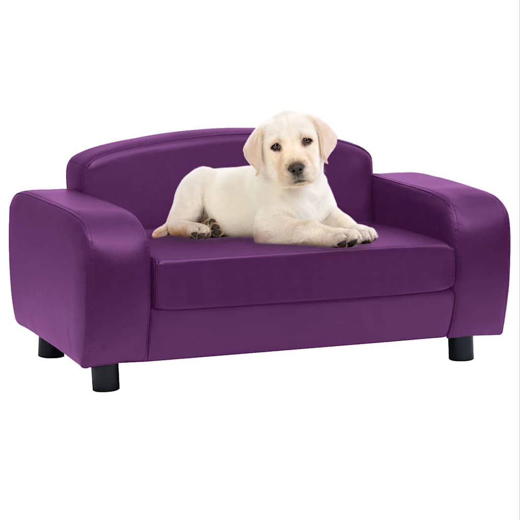 Divano per Cani Borgogna 80x50x40 cm in Similpelle vidaXL