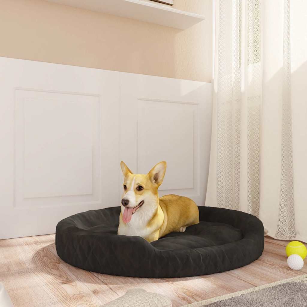 Lettino per Cani Nero 90x70x23 cm in Peluche vidaXL