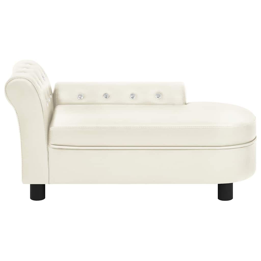 Divano per Cani Crema 83x45x42 cm in Similpelle vidaXL