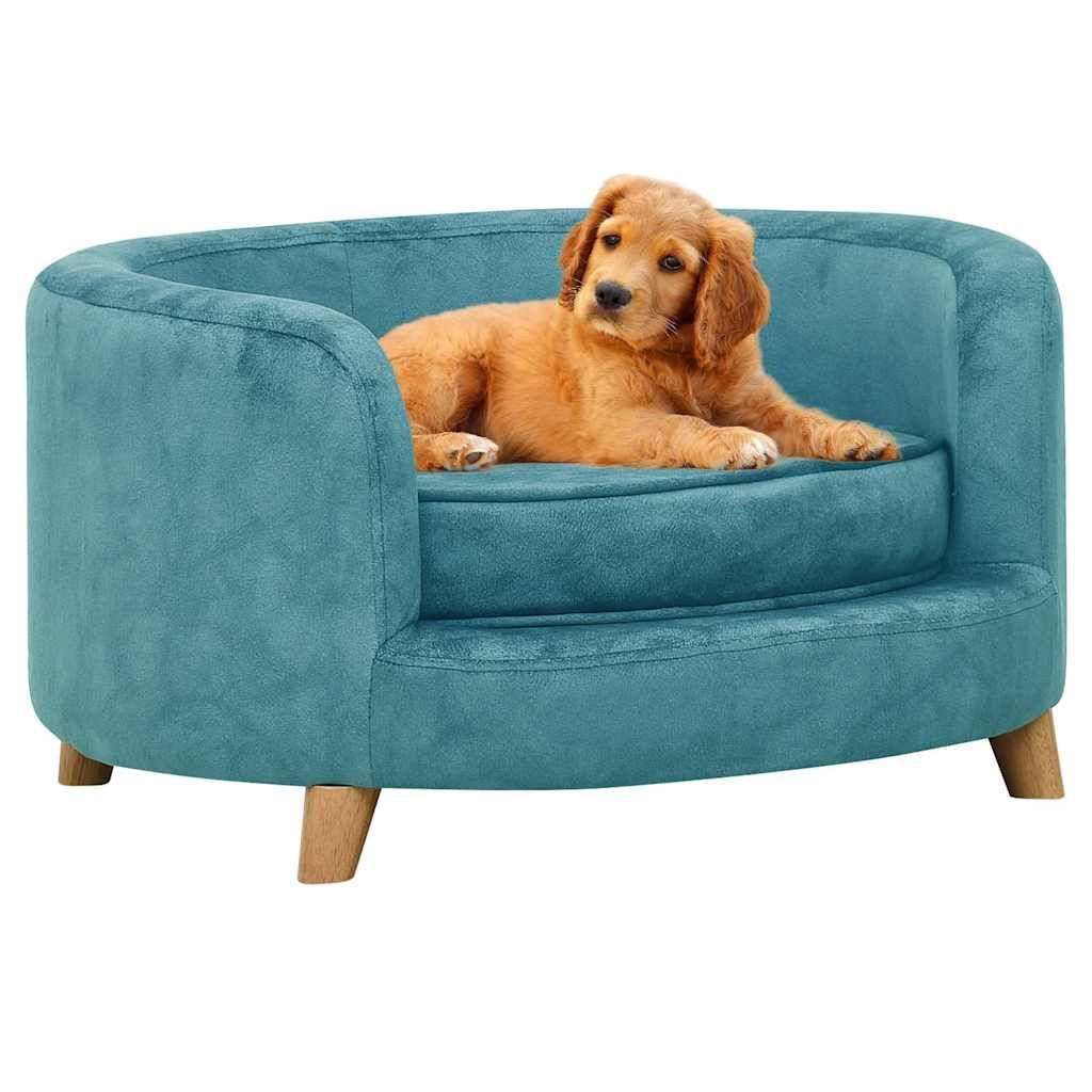 Divano per Cani Turchese 69x69x36 cm in Peluche vidaXL