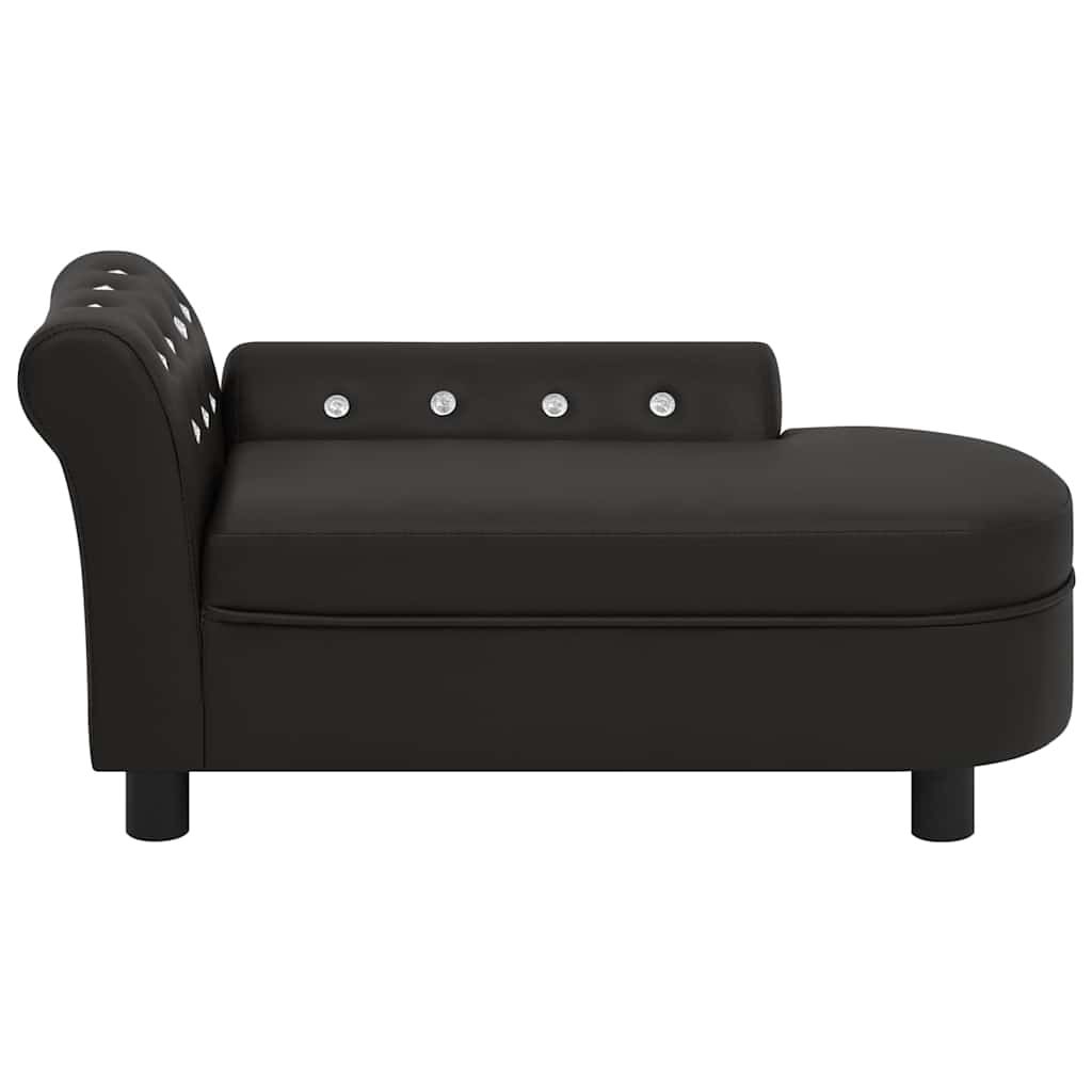 Divano per Cani Nero 83x45x42 cm in Similpelle vidaXL