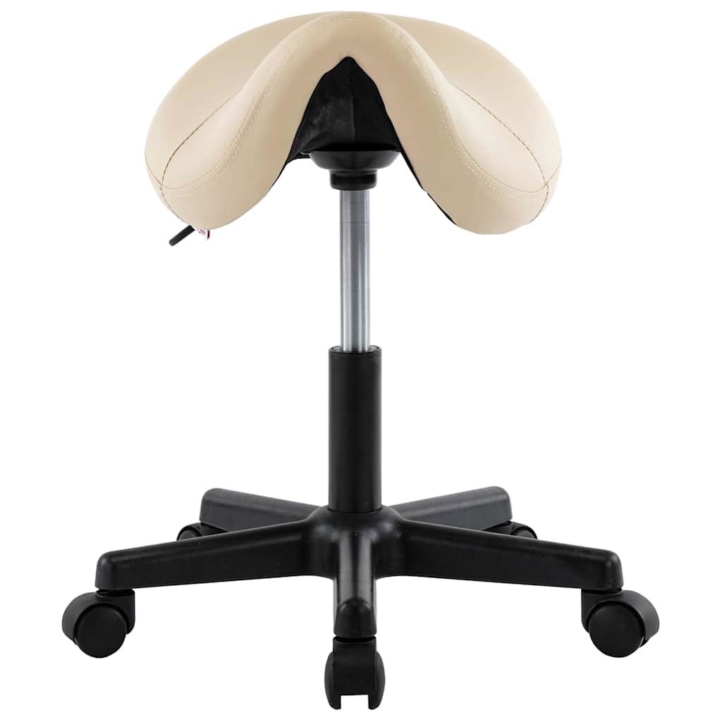 Sgabello da Lavoro Crema in Similpelle vidaXL