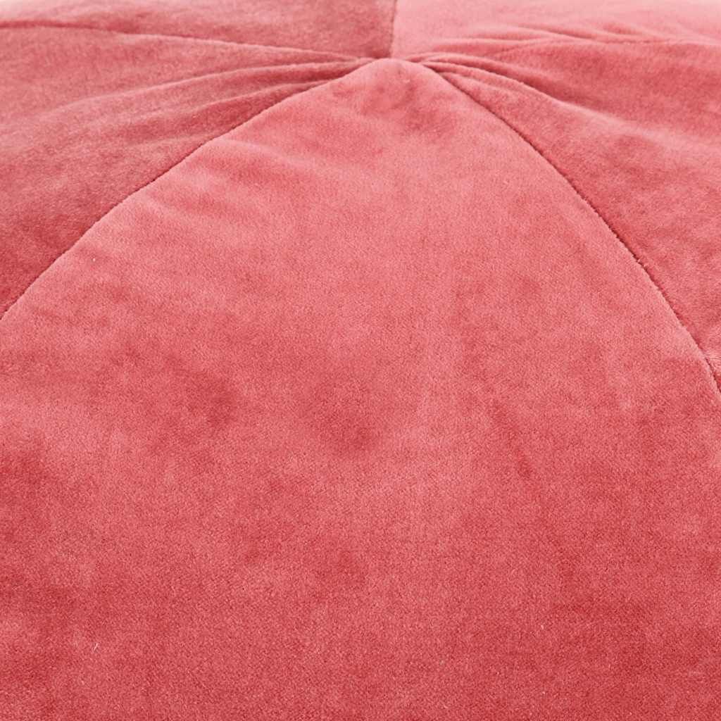 Pouf in Velluto di Cotone 50x35 cm Rosa vidaXL