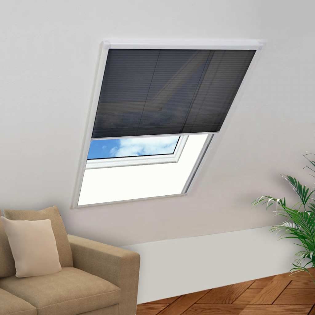 Tenda Antiinsetti Plissettata da Finestra 110 x 160 cm vidaXL