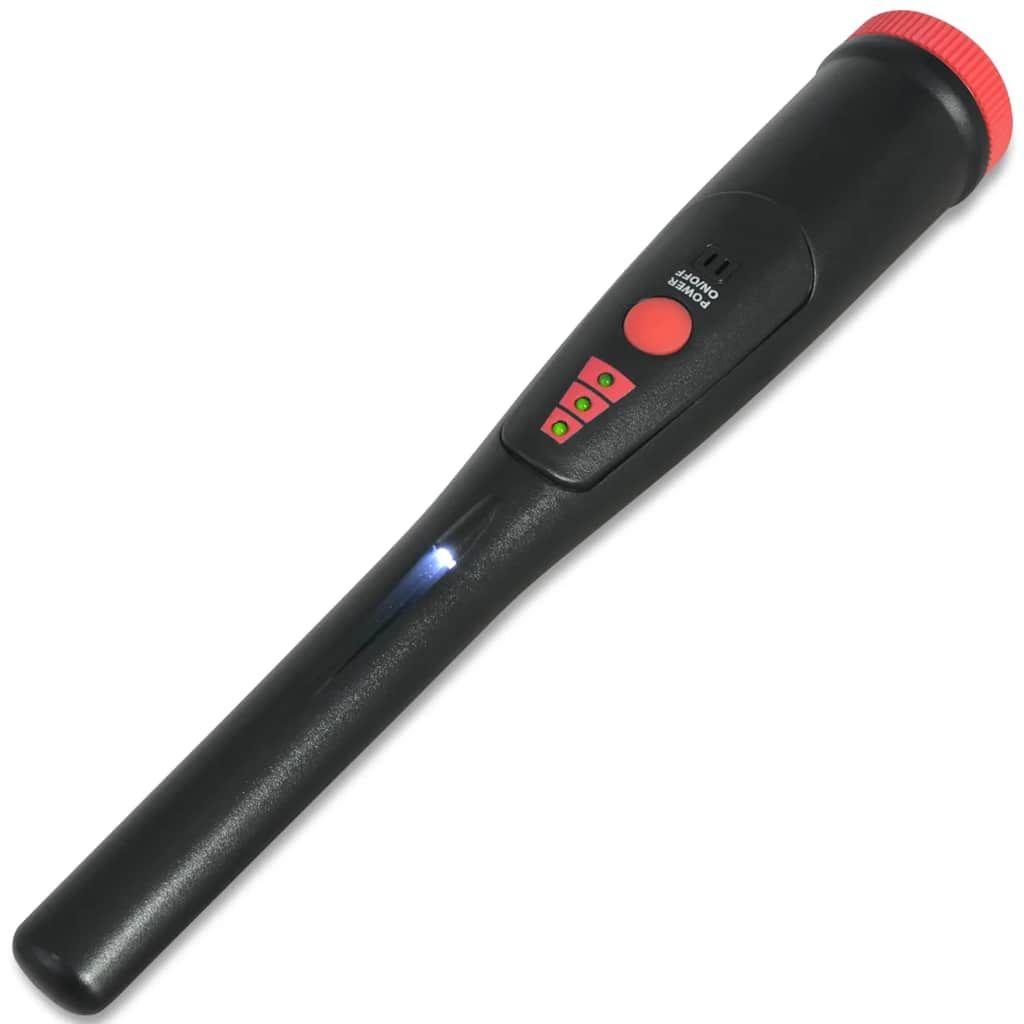 Metal Detector Localizzatore Nero e Rosso vidaXL