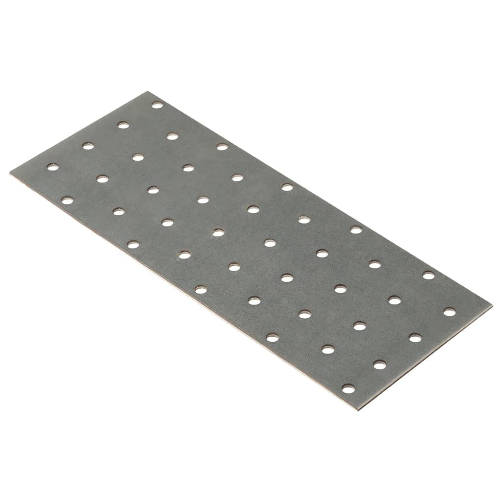 Piastre Forate 40 pz 2 mm 200x80 mm Acciaio Zincato vidaXL