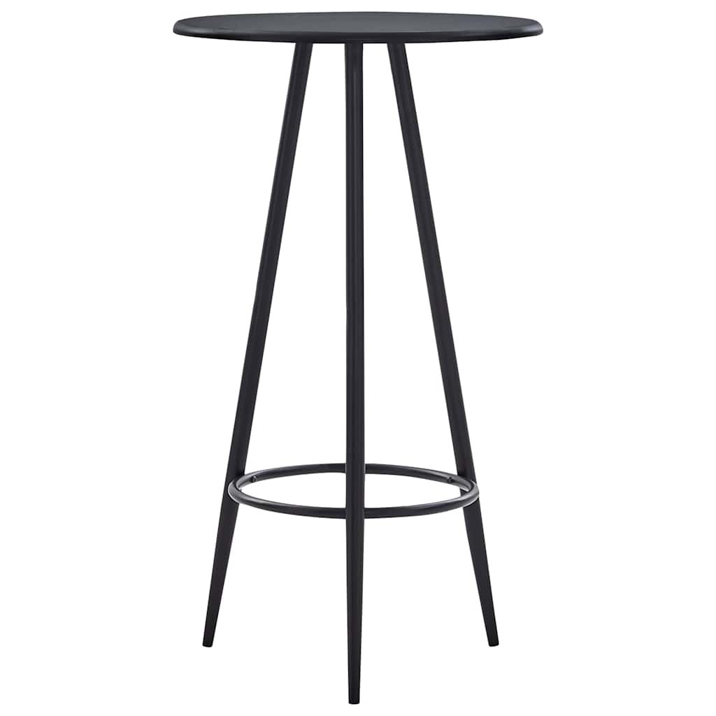 Set da Bar 3 pz in Similpelle Nero vidaXL