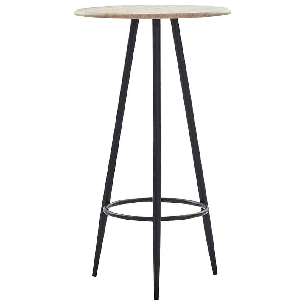 Set da Bar 3 pz in Plastica Nero vidaXL
