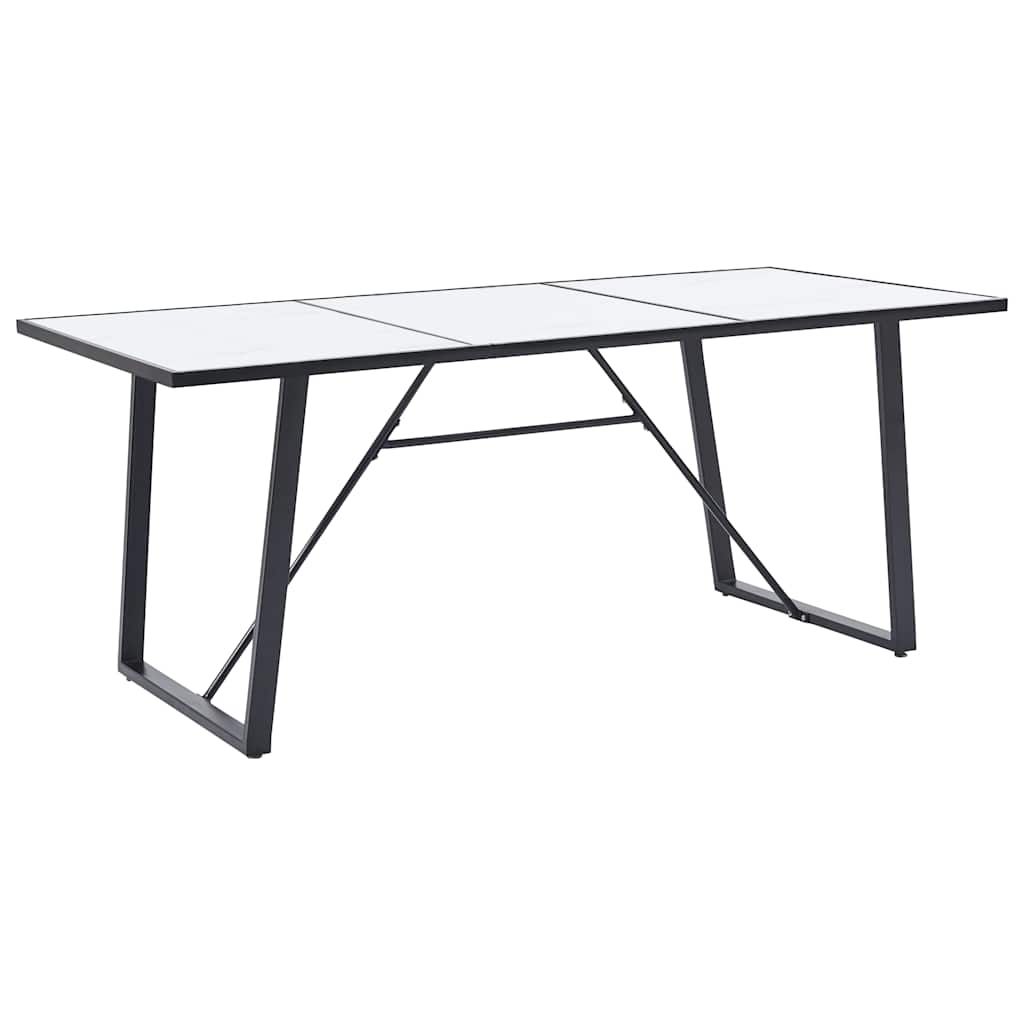 Set Sala da Pranzo 7 pz in Similpelle Grigio Scuro vidaXL