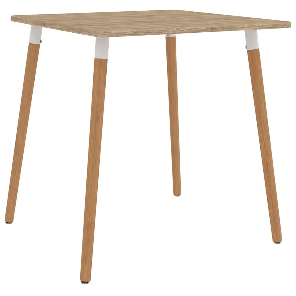 Set da pranzo 5 pezzi 80x80 cm nero e giallo vidaXL