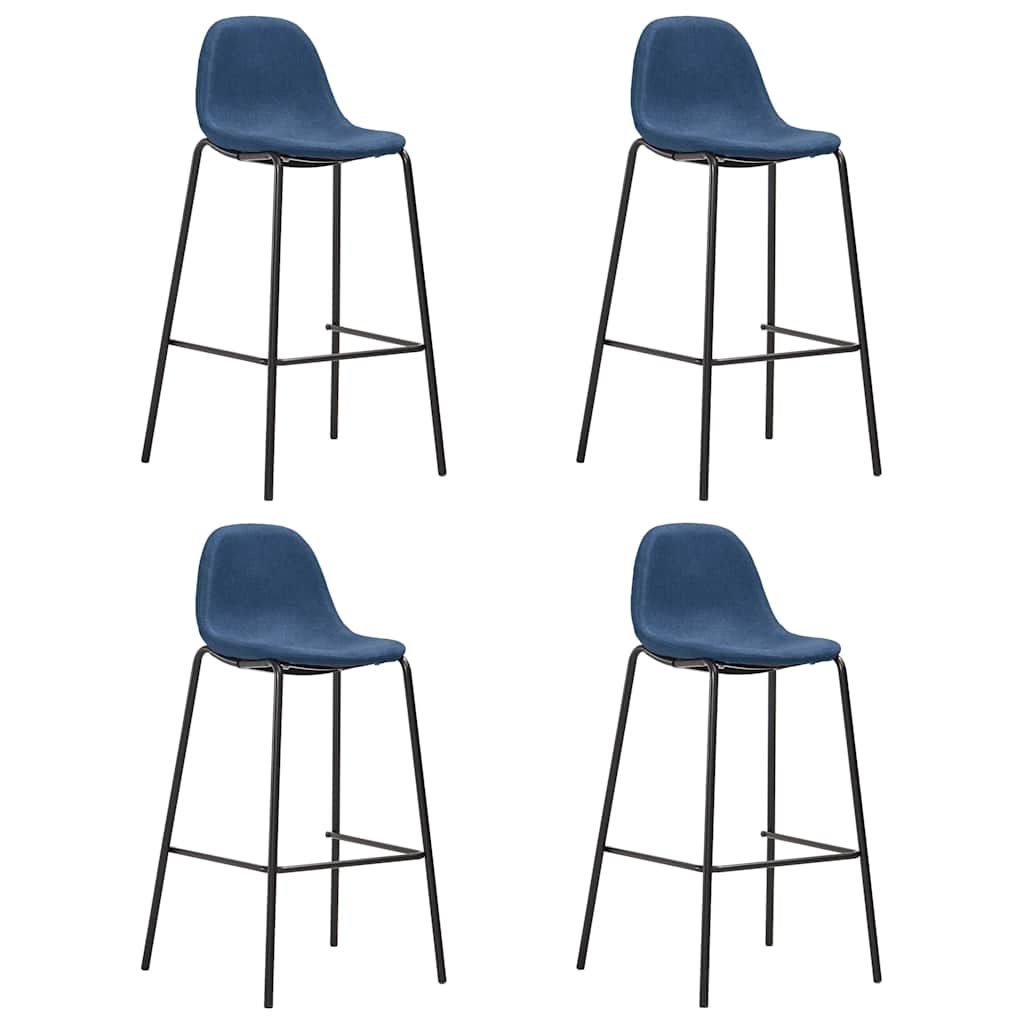 Set da Bar 5 pz in Tessuto Blu vidaXL