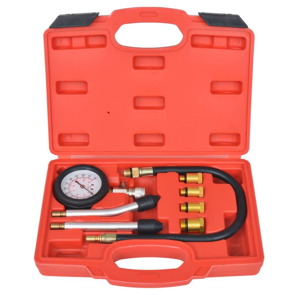 Kit di Prova Compressione 8 pz per Motori a Benzina vidaXL