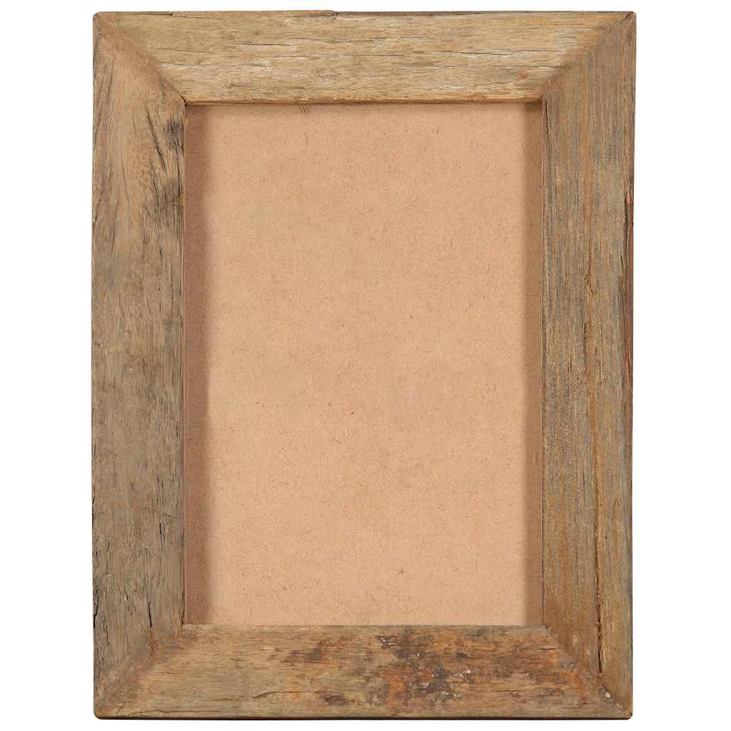 Cornici Foto 2 pz 30x40 cm Legno Massello di Recupero e Vetro vidaXL
