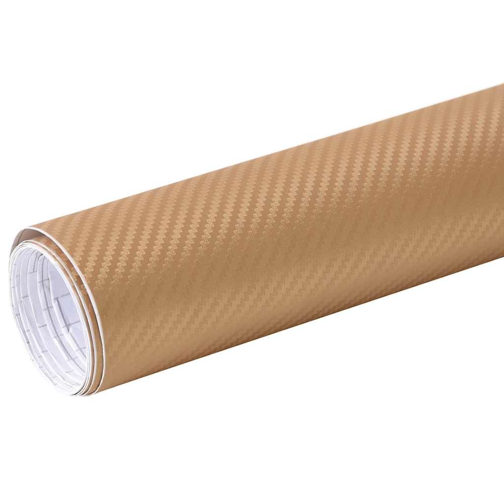 Pellicola per Auto Opaca 3D Oro 200x152 cm vidaXL