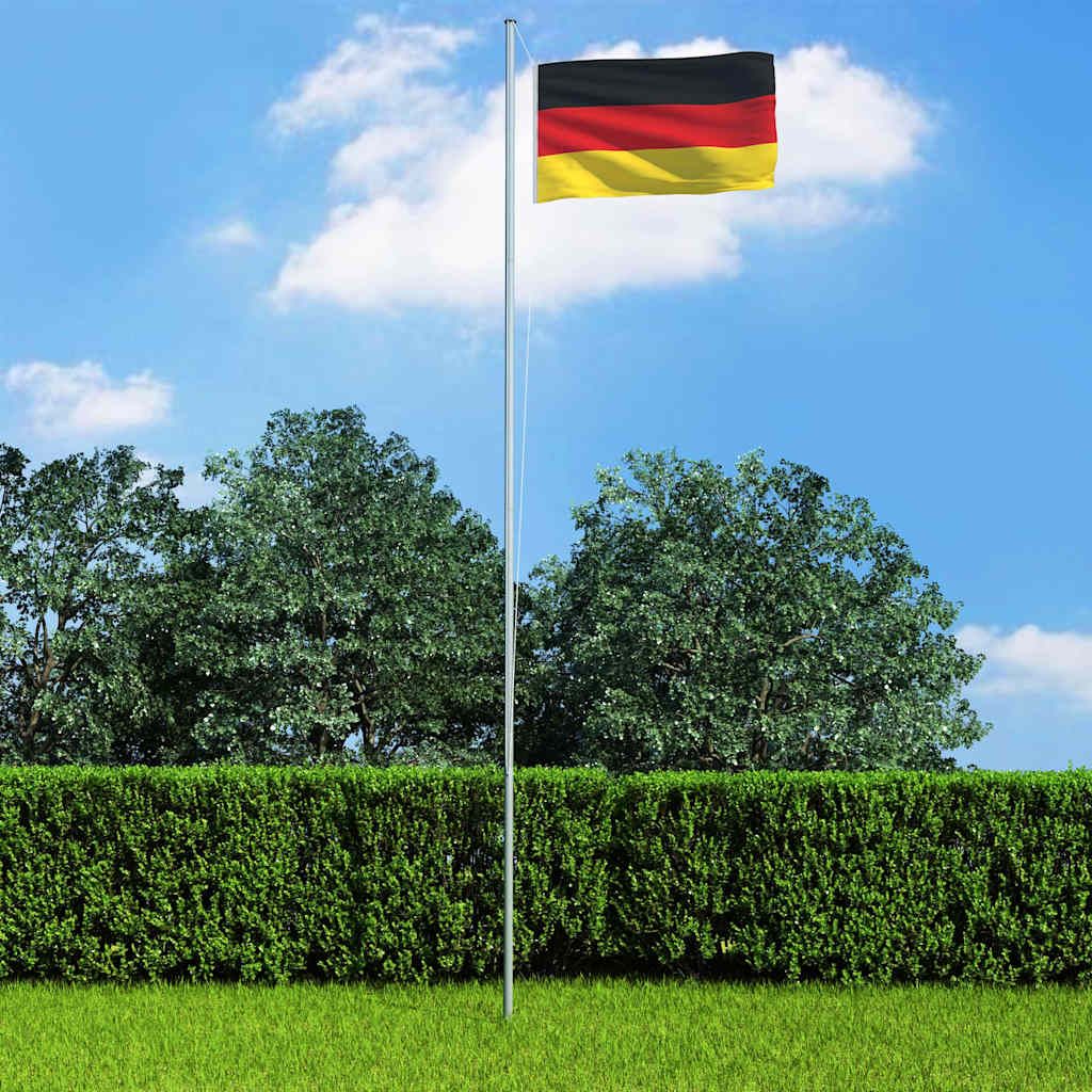 Bandiera della Germania con Pennone in Alluminio 6,2 m vidaXL